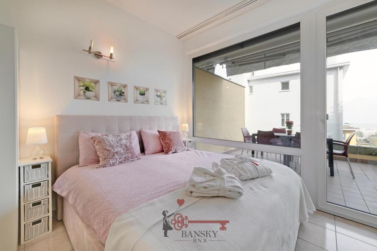 'Cuore Di Rose' Parking - Welcome Set, Netflix, For 4 Persons -By Easylife Swiss ลูกาโน ภายนอก รูปภาพ